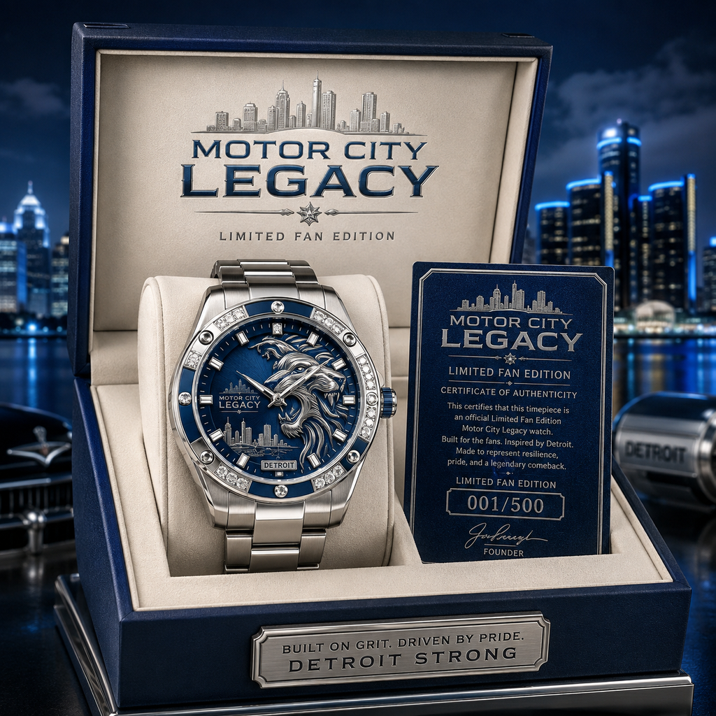 Motor City Blue Silver Watch MCBS05